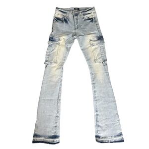 Light Blue Cargo Jeans